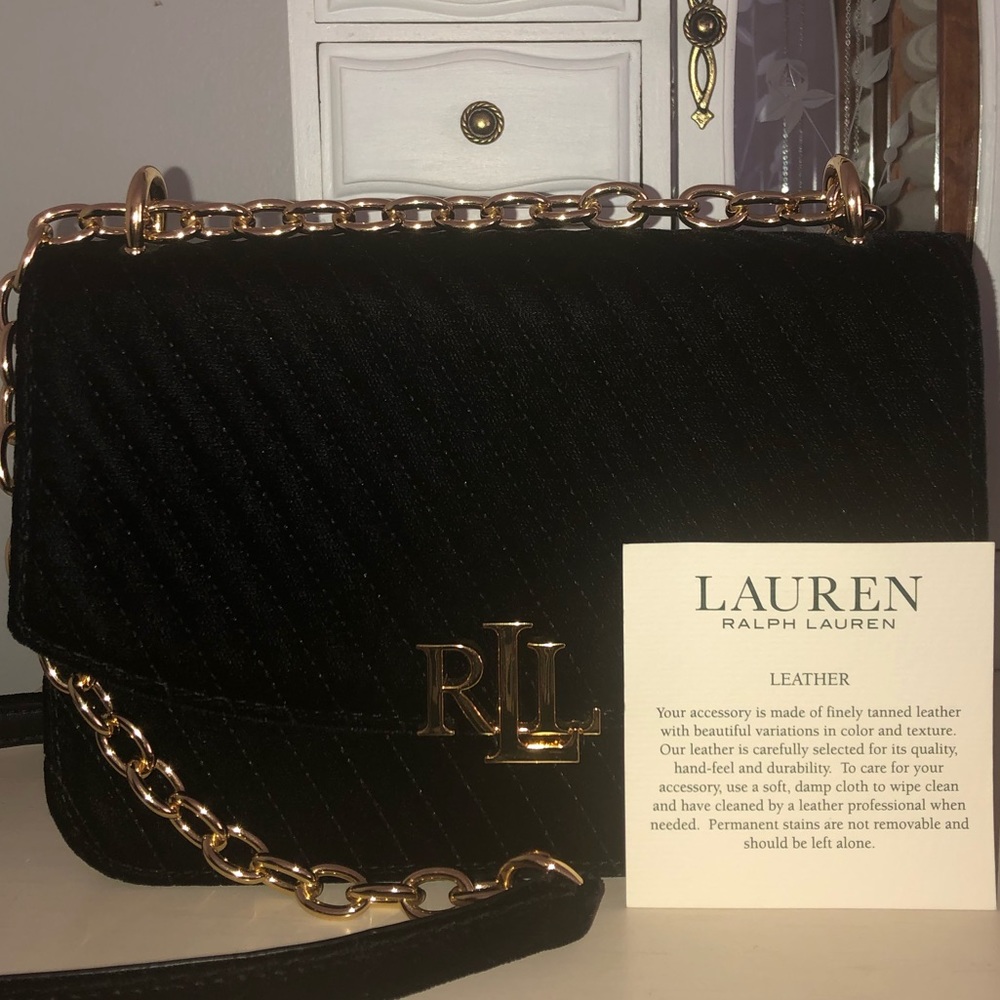 Lauren by Ralph Lauren velvet crossbody